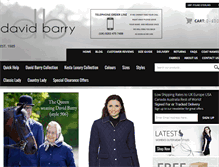 Tablet Screenshot of davidbarry.com